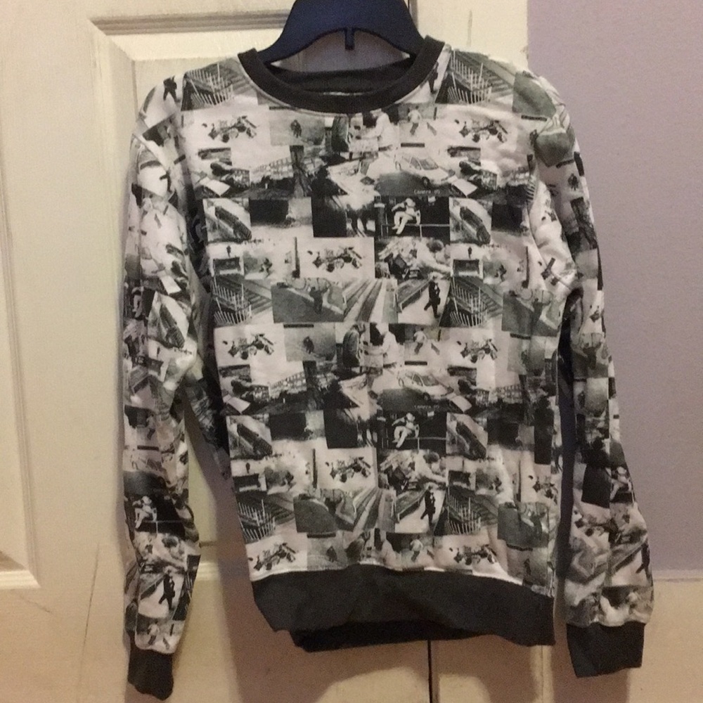 dstruct city print sweater